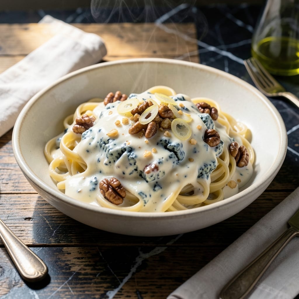 Gorgonzola Pasta Sauce Recipe: Bold Creamy Tang with Walnut Depth