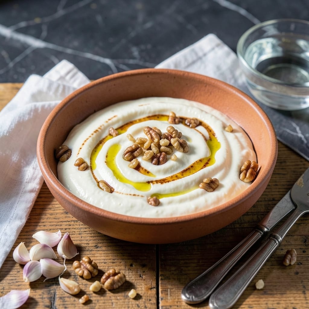Tarator Sauce Recipe: Bulgarian Garlic-Yogurt Drizzle