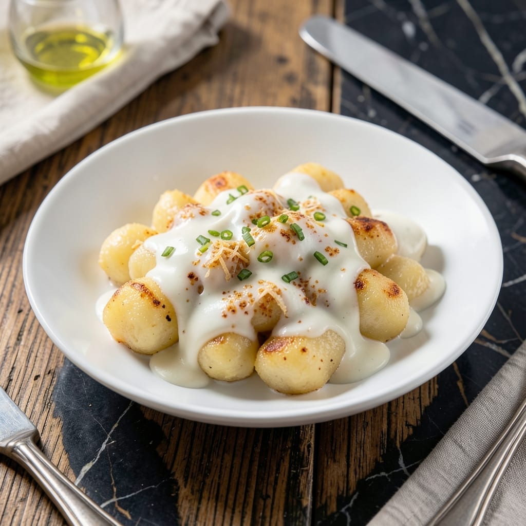 White Sauce for Gnocchi Recipe: Silky Parmesan-Infused Indulgence