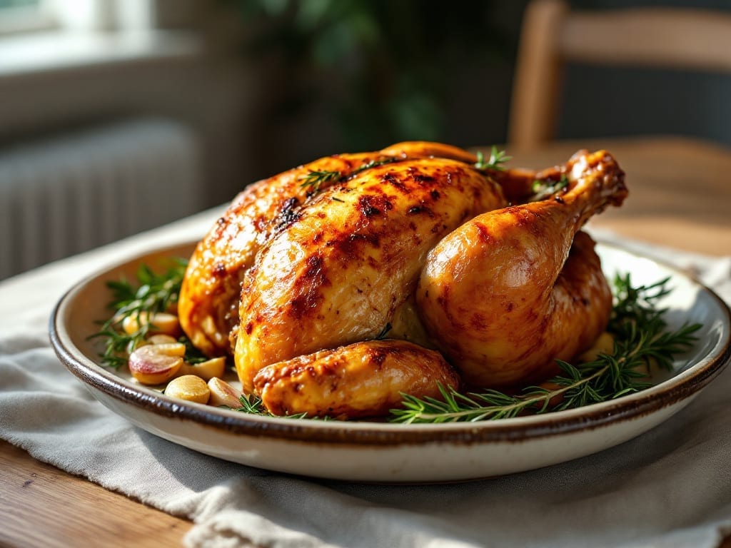 Roaster Chicken Recipe: Crispy Skin That Cracks Like Glass Roaster Chicken Recipe: Crispy Skin That Cracks Like Glass