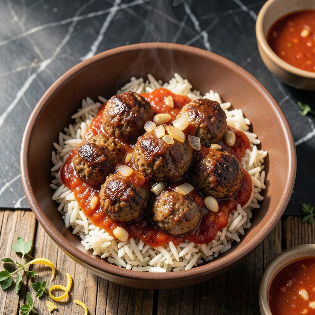 Meatball and Rice Sauce Recipe: Savory One-Pot Comfort