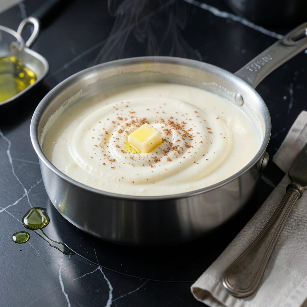 1 Cup Bechamel Sauce Recipe: Silky Base for Lasagna and Soufflés illustration with key details