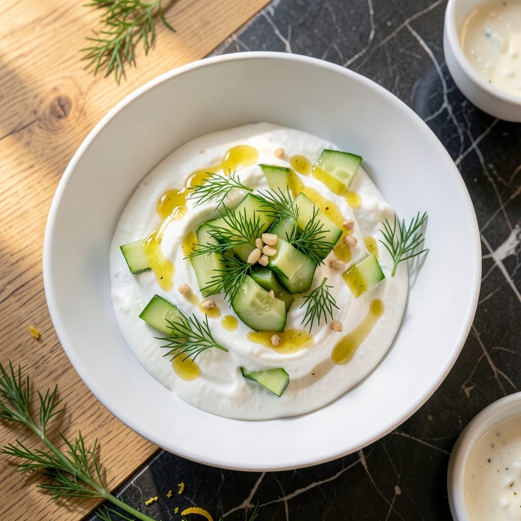 Cream Cucumber Sauce Recipe: Cool and Refreshing Tzatziki Style