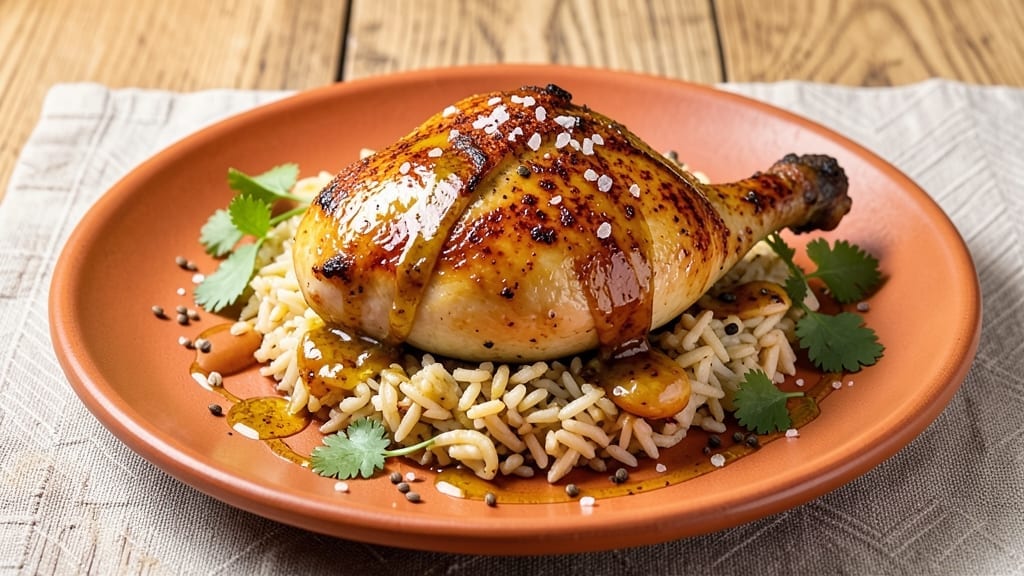 Spanish Chicken Recipe: Paella-Style Saffron and Socarrat Crunch