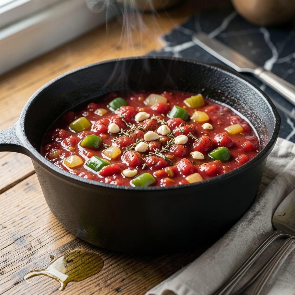Cajun Tomato Sauce Recipe: Spicy Depth for Seafood and Pasta