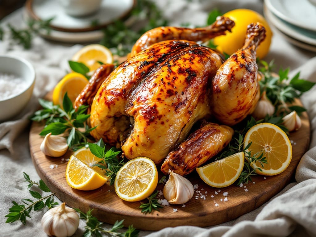 Grecian Chicken Recipe: Lemon-Oregano Roast With Crispy Skin