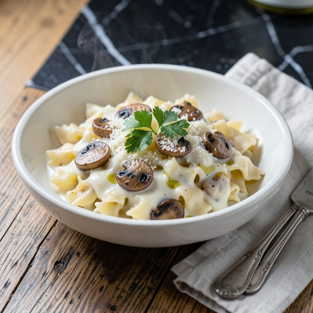 Farfalle White Sauce Recipe: Silky Ribbons in Creamy Parmesan Bliss