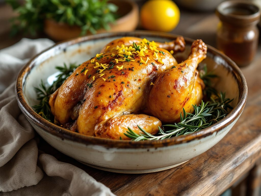 Taste of Home Chicken Recipe: Herb-Butter Roast With Juicy, Fall-Off-Bone Tenderness Taste of Home Chicken Recipe: Herb-Butter Roast With Juicy, Fall-Off-Bone Tenderness