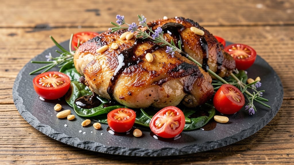 Balsamic Chicken Thighs with Burst Tomatoes Recipe: Sweet-Tart Sauce That Caramelizes in Pan