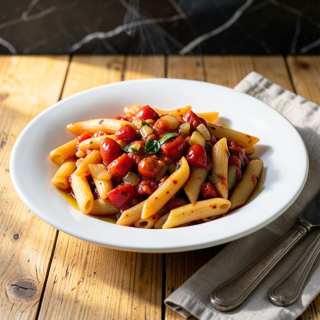 Penne Red Sauce Recipe: Rustic Tomato Basil Simplicity