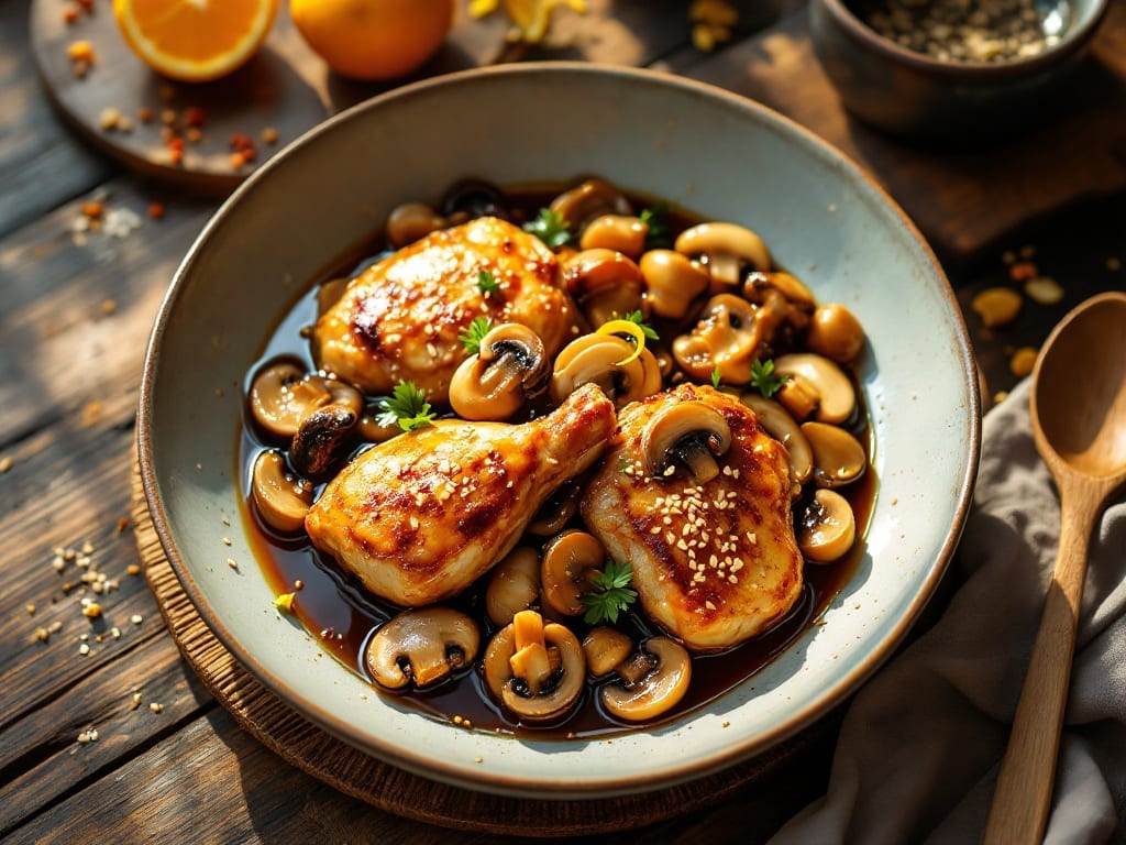 Chicken and Mushroom Recipe: Savory Pan-Seared Bites with Umami Depth