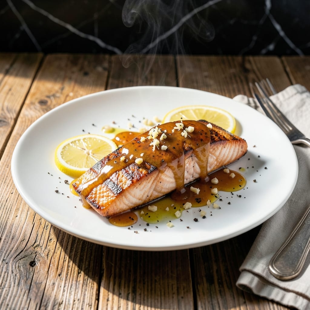Honey Sauce for Salmon Recipe: Sweet Glaze With Garlicky Depth
