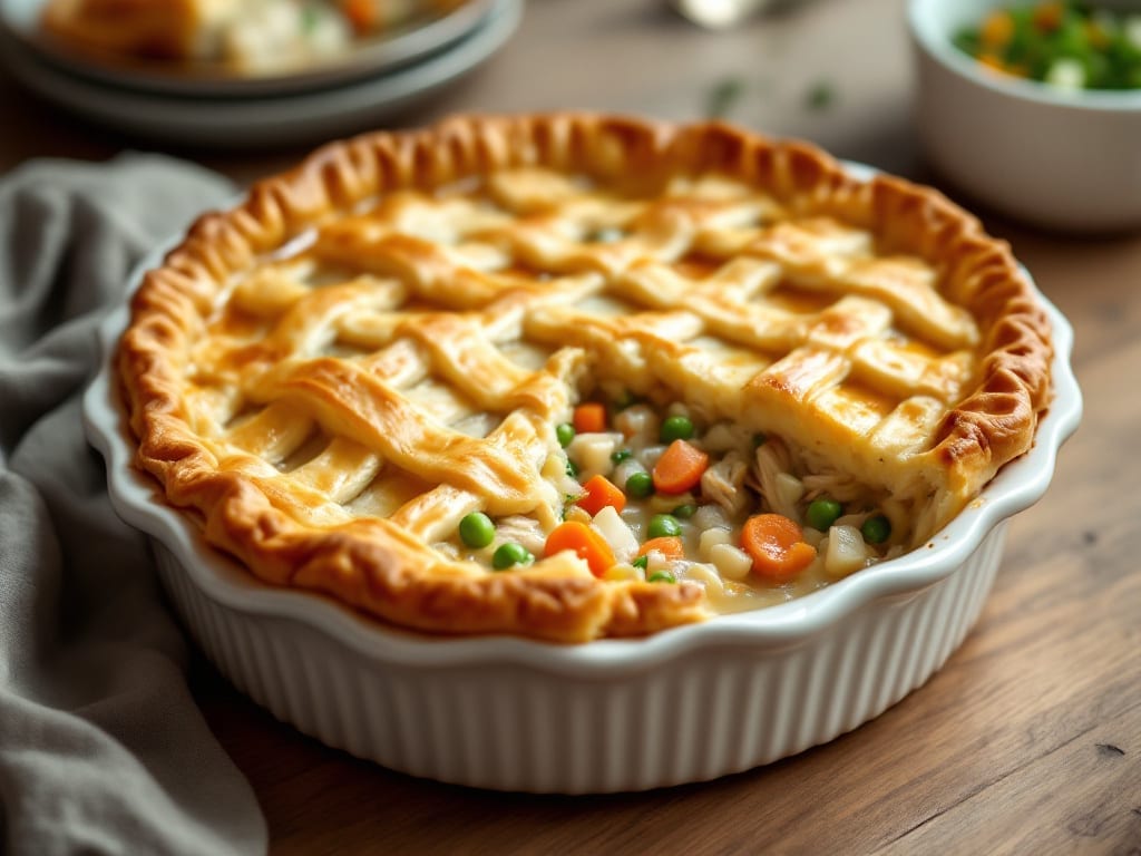 Grandma's Chicken Pot Pie Recipe: Flaky Crust and Herbed Dumpling Magic