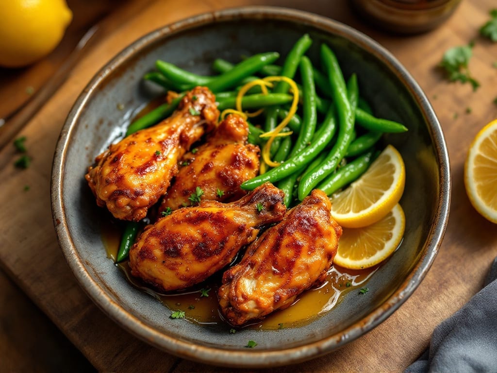 Gordon Ramsay's Chicken Wings and Green Beans Recipe: Crispy Wings With Charred Green Beans
