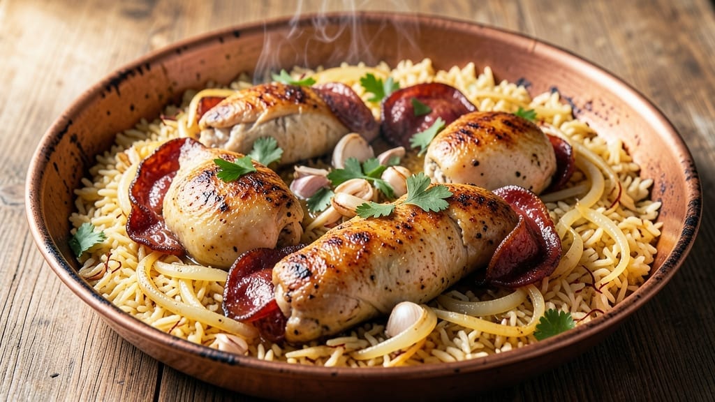 Chicken Paella Recipe: Saffron-Infused Rice with Smoky Chorizo & Seafood