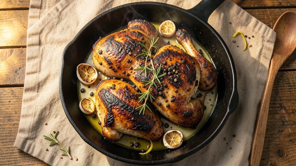 Charred Chicken Recipe: Smoky Grill Marks and Juicy Centers in One Pan