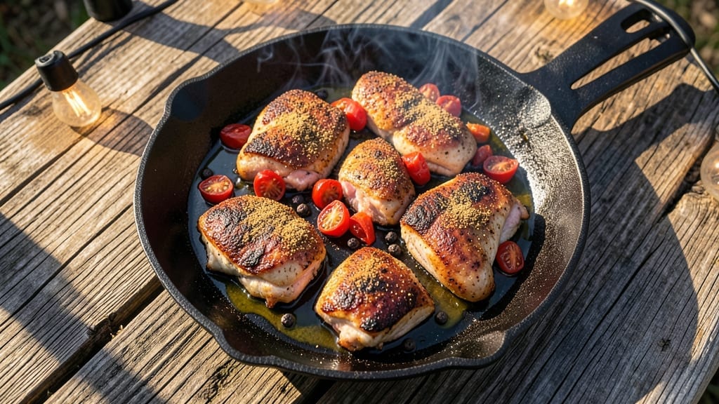 Campfire Chicken Recipe: Smoky Charcoal-Kissed Crispy Skin Campfire Chicken Recipe: Smoky Charcoal-Kissed Crispy Skin