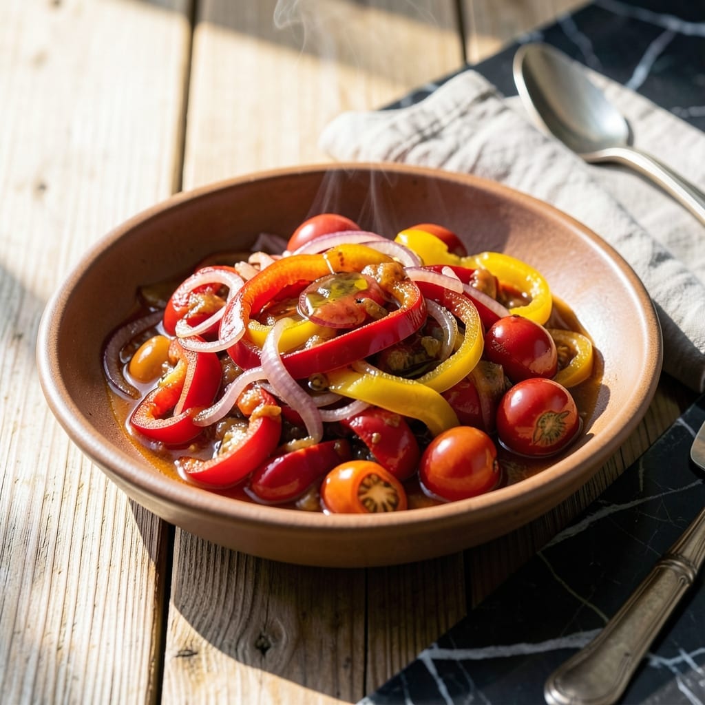 Peperonata Sauce Recipe: Sweet and Tangy Italian Pepper Medley Peperonata Sauce Recipe: Sweet and Tangy Italian Pepper Medley