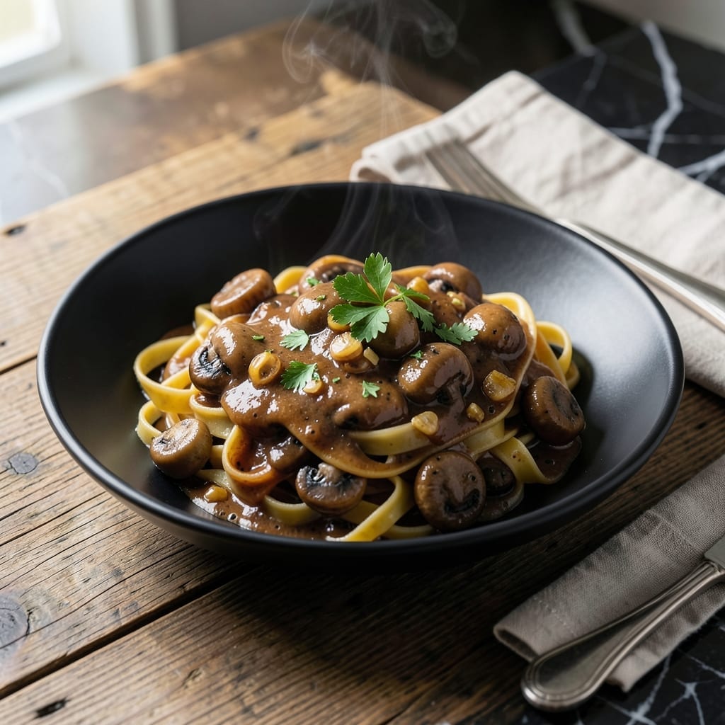 Brown Mushroom Sauce Recipe: Rich Silky Reduction for Meats