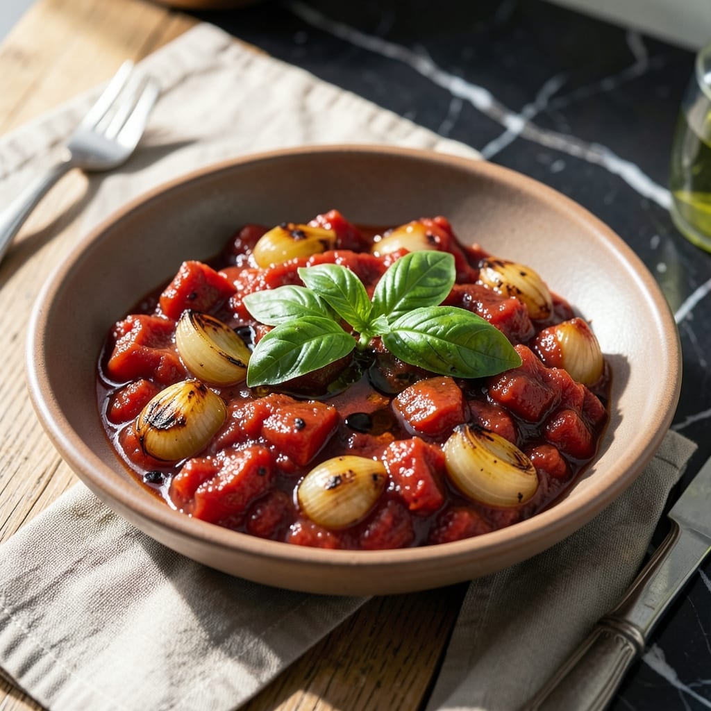 Roasted Pasta Sauce Recipe: Slow-Caramed Onion and Tomato Depth