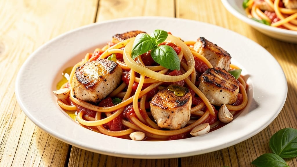 Chicken Spagetti Recipe: One-Pan Creamy Tomato Pasta With Juicy Chicken