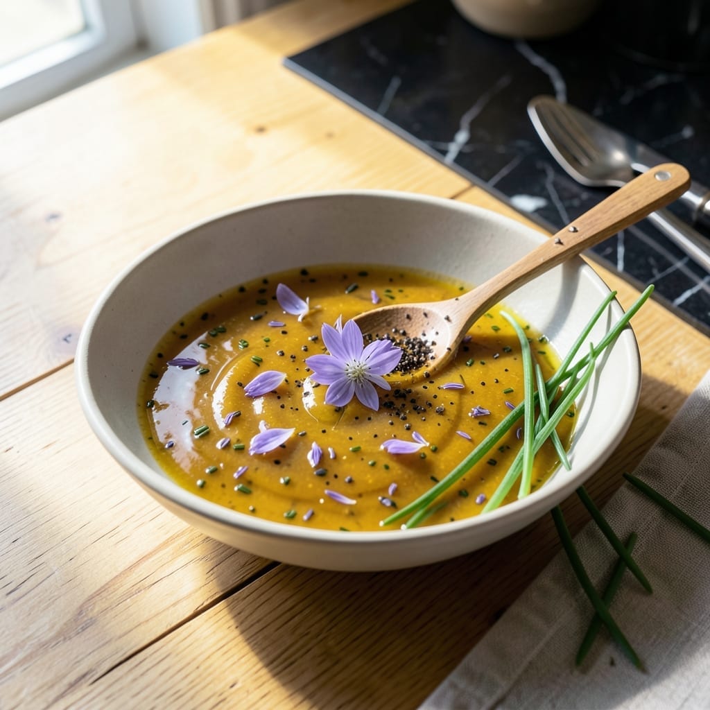 Chive Flower Sauce Recipe: Floral Garlic Drizzle for Spring Dishes