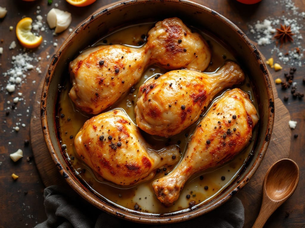 Baked Chicken Leg Quarters Recipe: Buttermilk Brine Secret for Shatter-Crisp Skin