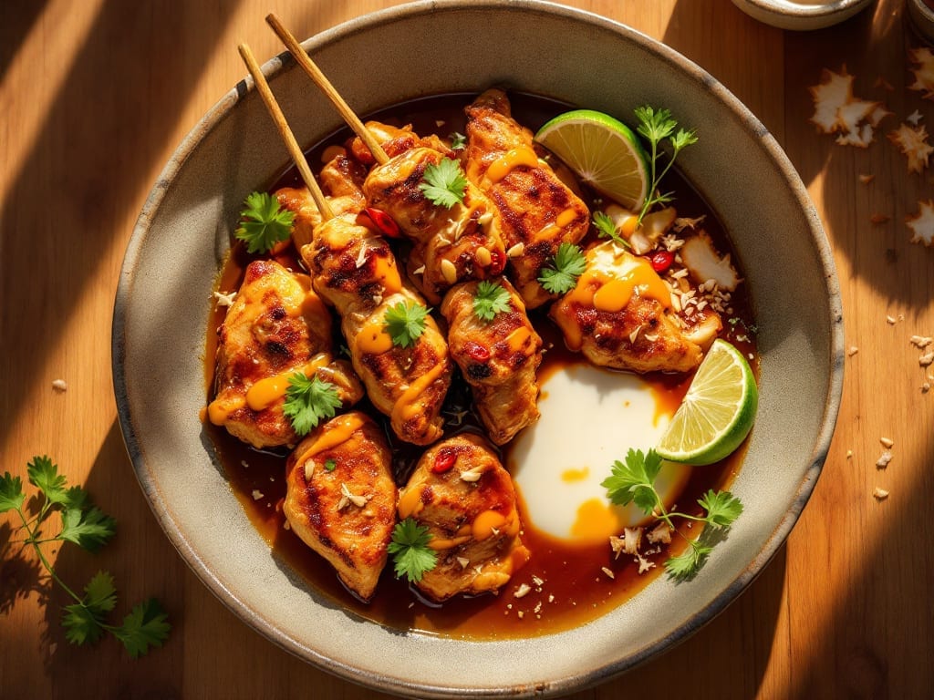 Chicken Satay Recipe: Skewered Peanut Butter Perfection With Crispy Edges