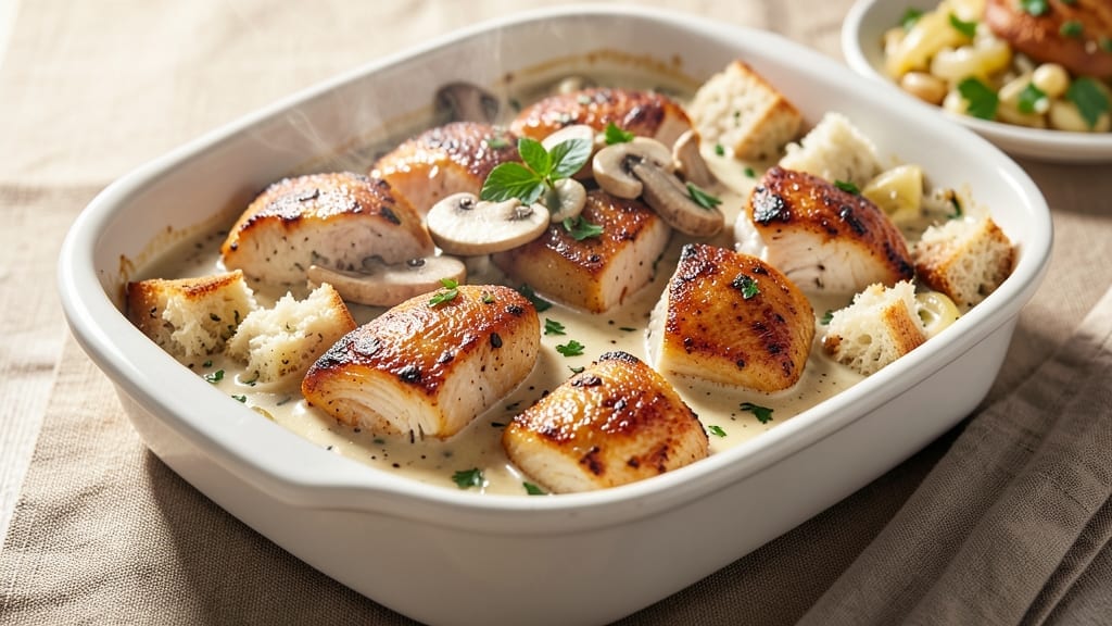 Campbell Cream of Mushroom Chicken and Stuffing Recipe: One-Pot Creamy Mushroom Magic