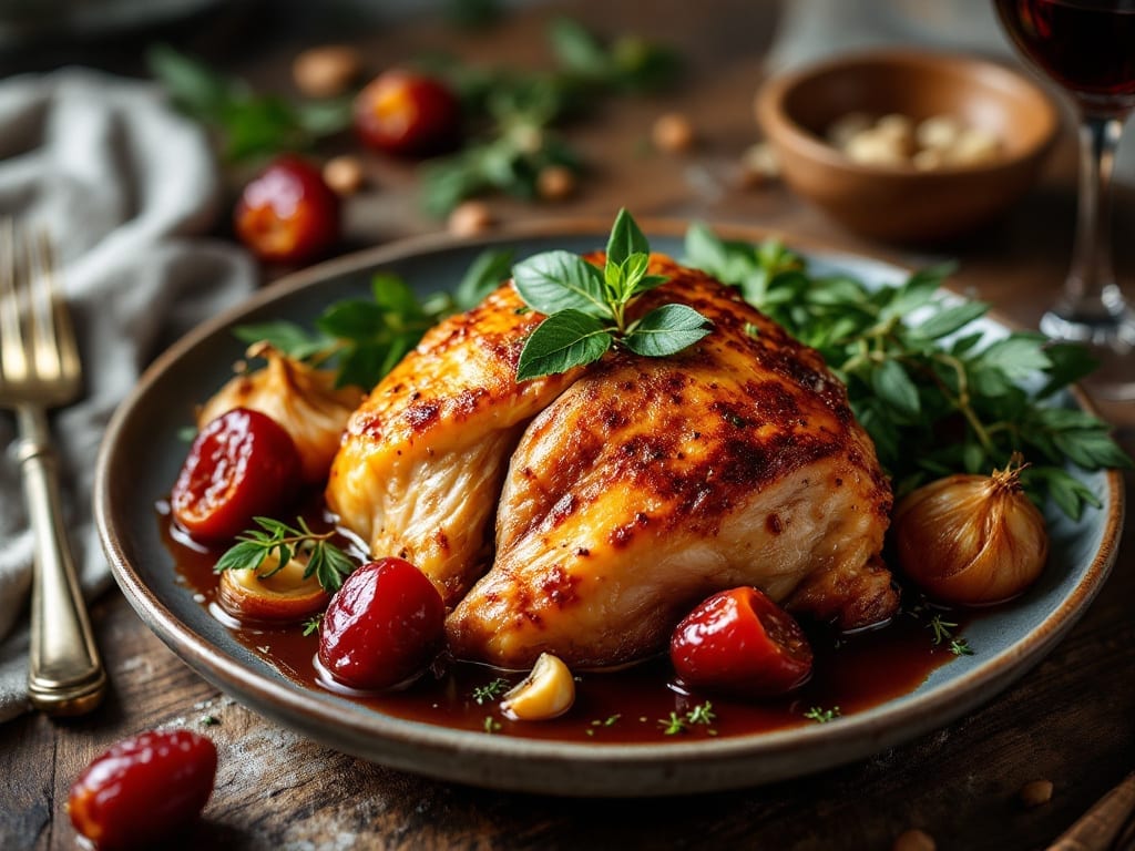 Polish Chicken Recipe: Slow-Braised with Juniper and Prunes