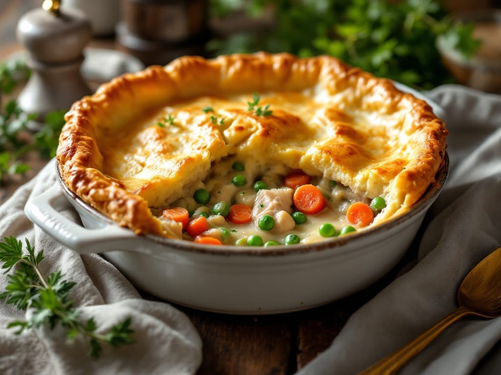 Grandma's Chicken Pot Pie Recipe: Flaky Crust, Velvety Filling in One Dish Grandma's Chicken Pot Pie Recipe: Flaky Crust, Velvety Filling in One Dish
