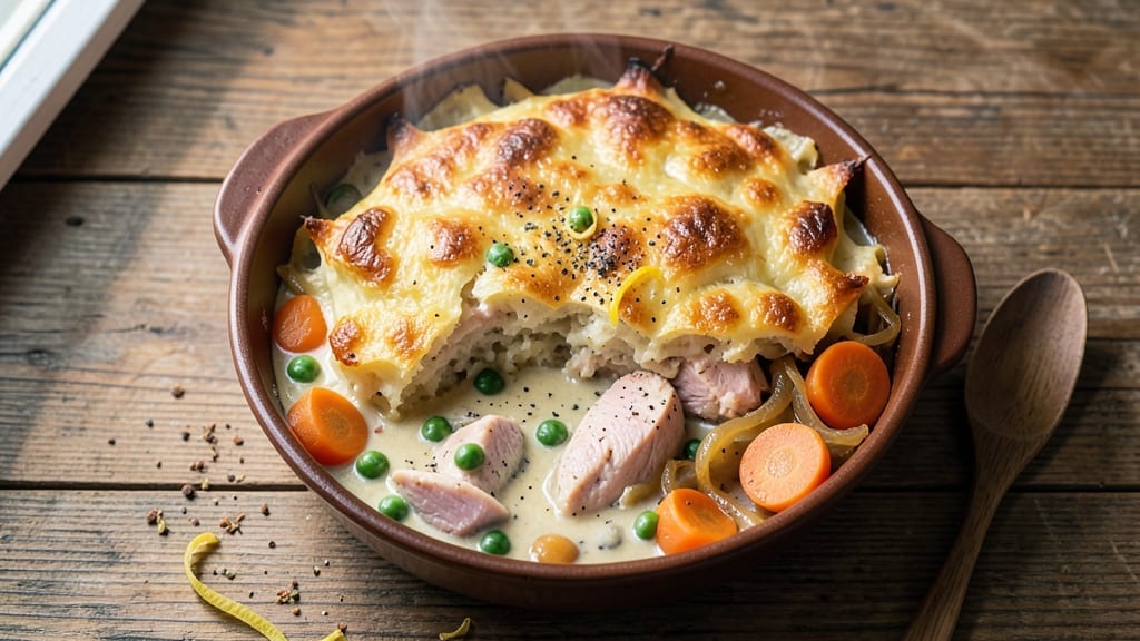 Chicken Shepherd's Pie With Campbell Soup Recipe: Mash-Topped Comfort Using Pantry Staples