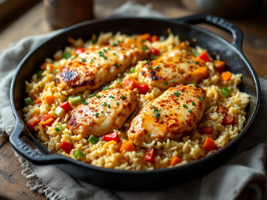 Grandma's Chicken and Vegetable Rice Bake Recipe: One-Pot Homestyle Harmony Grandma's Chicken and Vegetable Rice Bake Recipe: One-Pot Homestyle Harmony