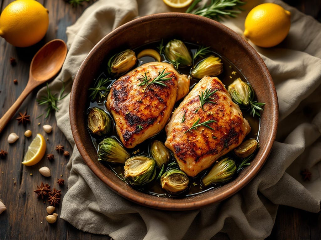 Chicken Thigh Artichoke Recipe: Herb-Infused Bites Roasted to Juicy Perfection Chicken Thigh Artichoke Recipe: Herb-Infused Bites Roasted to Juicy Perfection