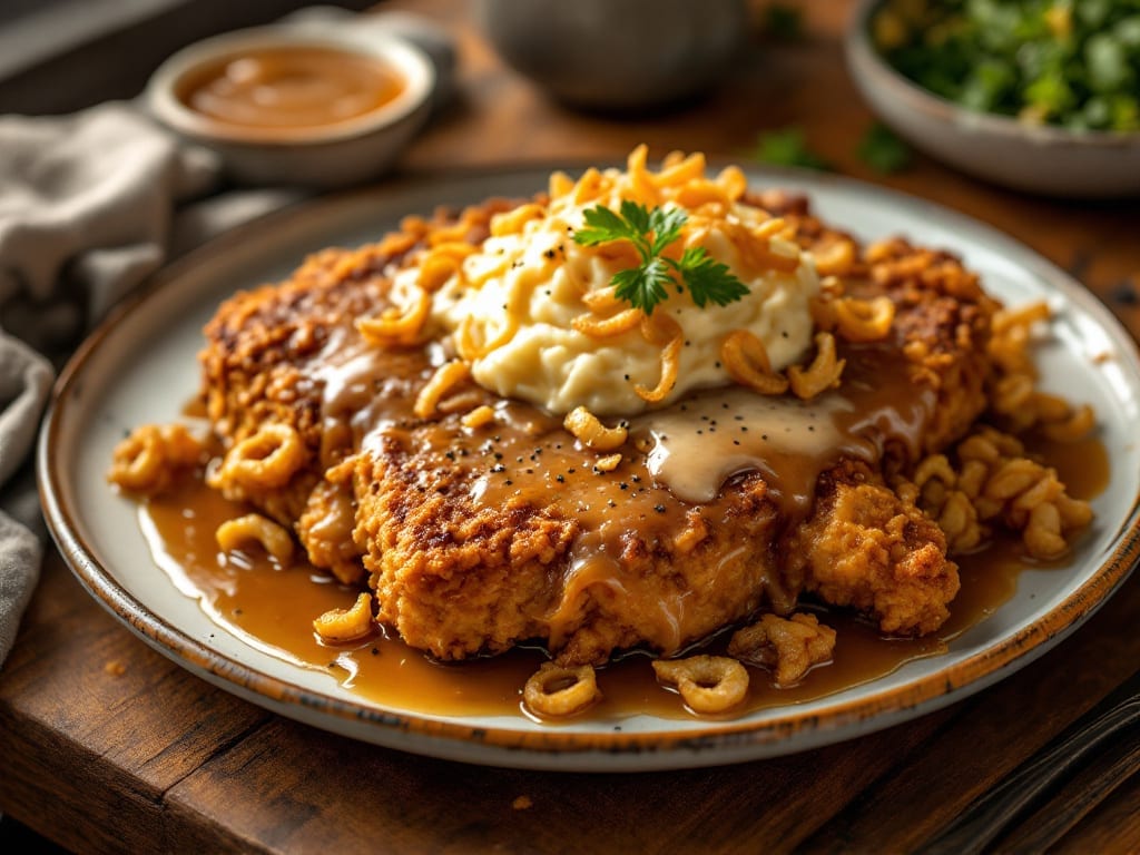 Mary's Cafe Chicken Fried Steak Recipe: Buttermilk-Battered Crisp With Mushroom Gravy Magic
