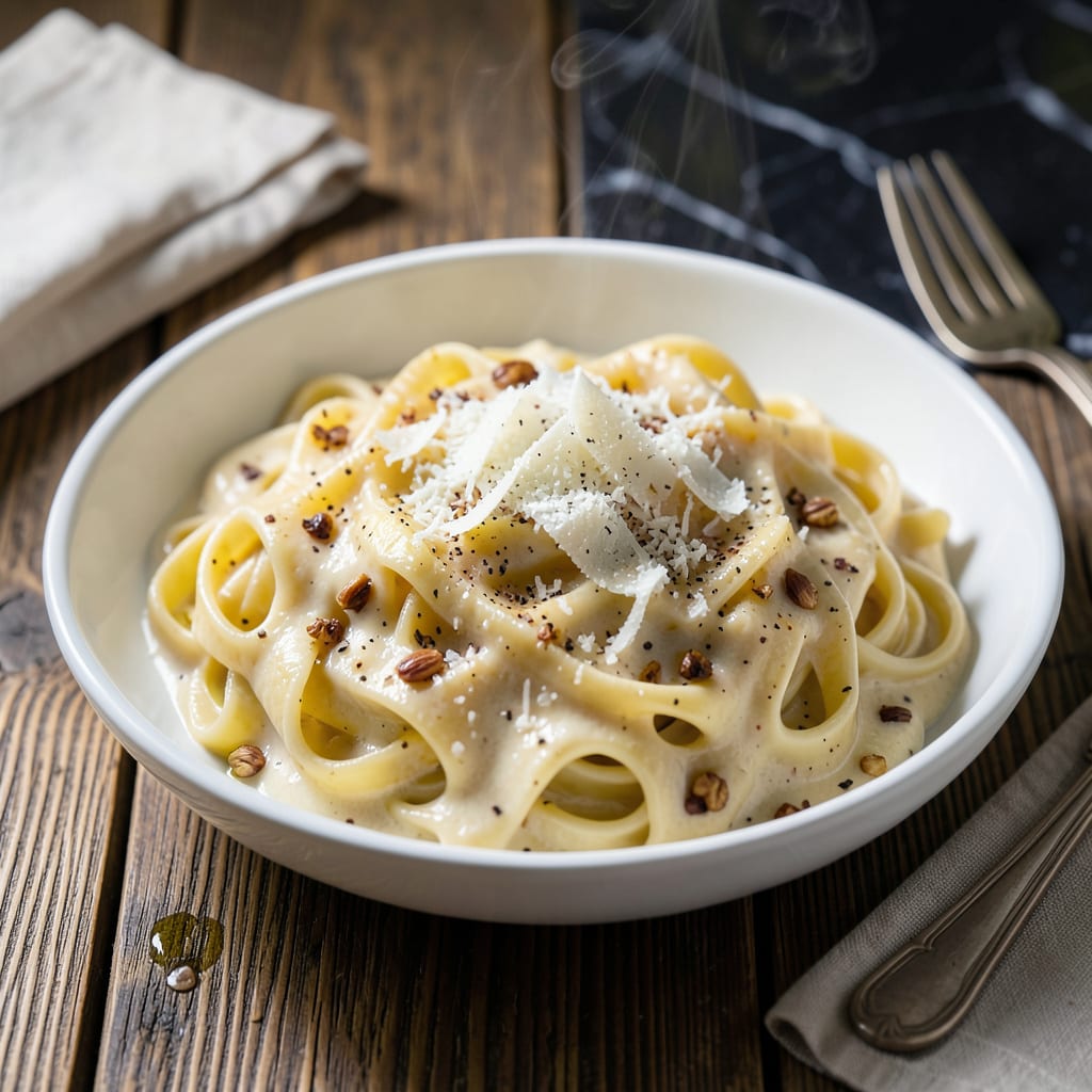 Complete 3 Cheese Alfredo Sauce Recipe: Ultra Creamy Parmesan and Romano Blend overview image