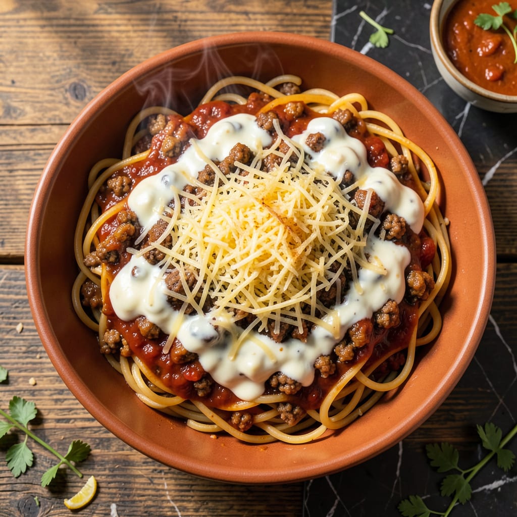 Complete 3 Sauce Baked Spaghetti Recipe: Cheesy Layers of Italian Comfort overview image