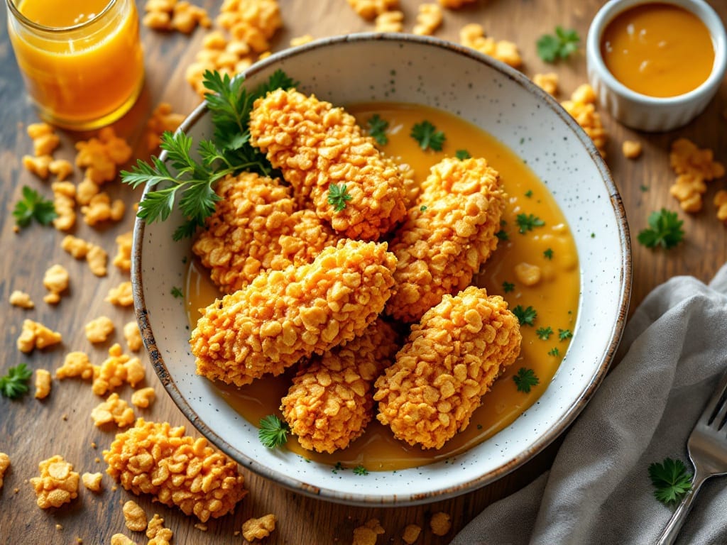 Chicken Fingers Recipe With Corn Flakes: Golden Crunch Without Deep-Frying Mess