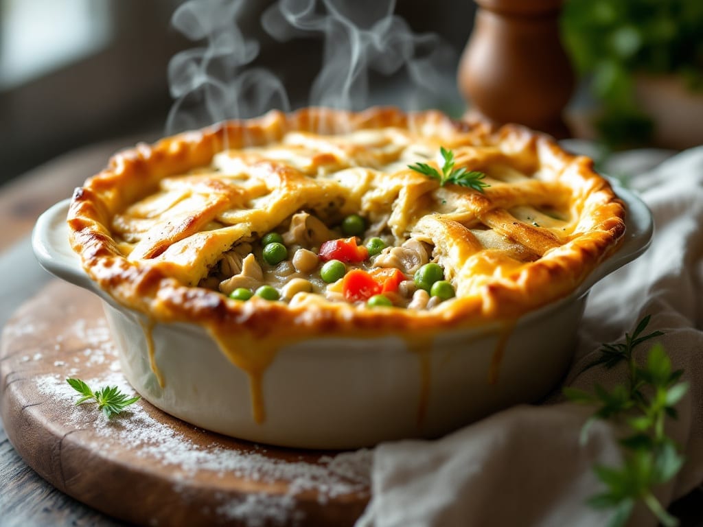 Chicken Pot Pie Recipe with Canned Mixed Vegetables: One-Pot Creamy Comfort in 40 Minutes Chicken Pot Pie Recipe with Canned Mixed Vegetables: One-Pot Creamy Comfort in 40 Minutes