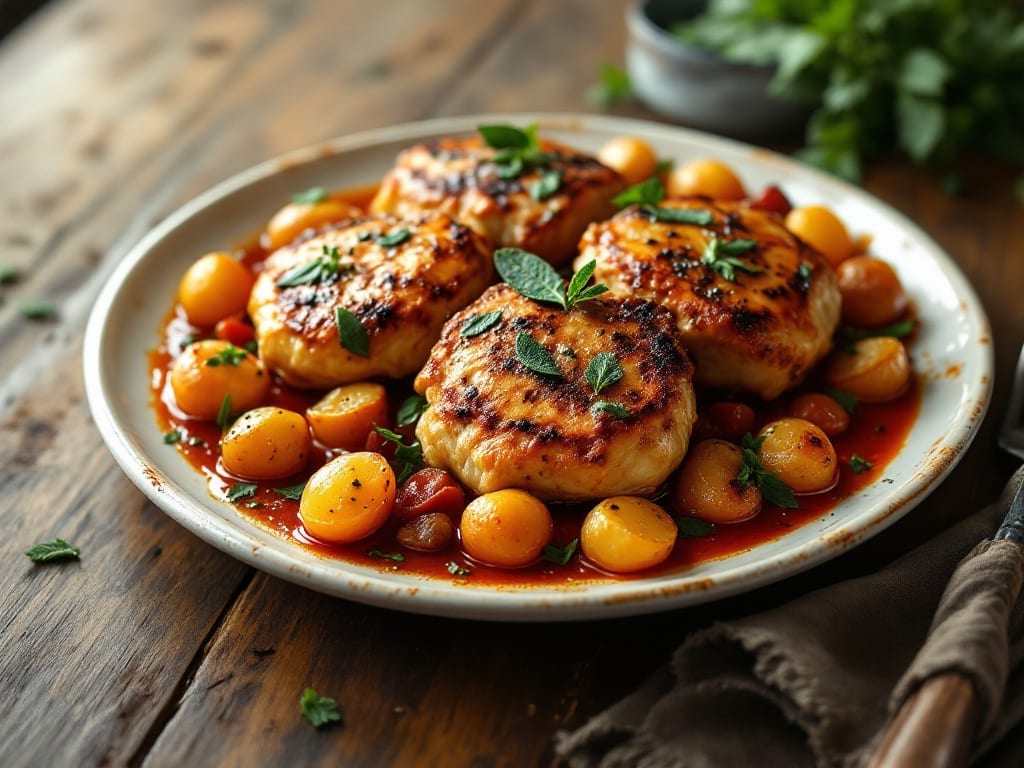 Chicken Toscana Recipe: White Wine and Spinach Braise With Crispy Parmesan Topping