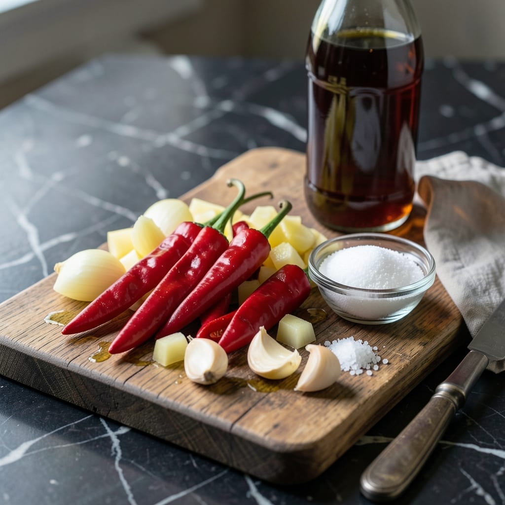 Hot Sauce Recipe Ingredients: Bold Vinegar and Spice Fusion