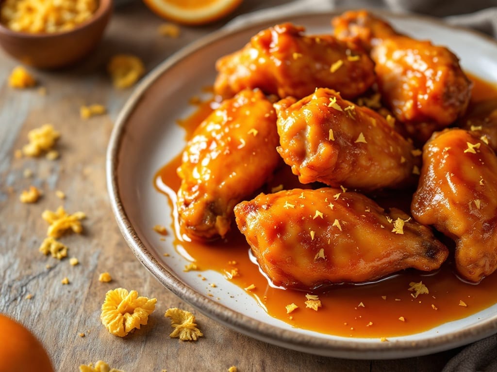 Orange Chicken Wings Recipe: Glazed With Tangy Honey and Crispy-Fried Crunch