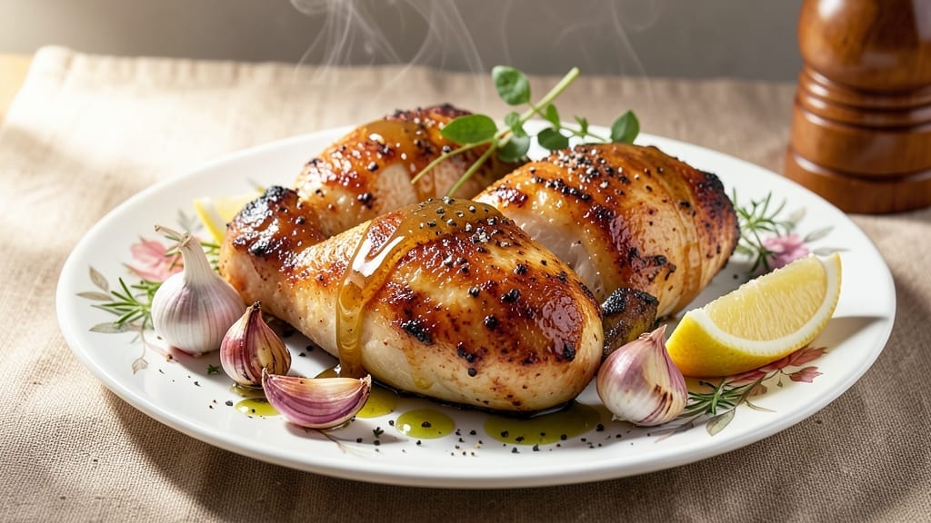 Oven Baked Boneless Skinless Chicken Thighs Recipe: Honey Mustard Glaze Locks in Juice