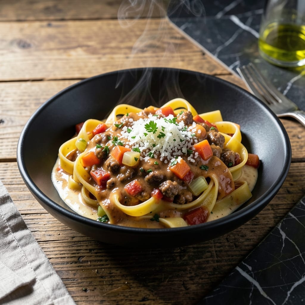 Creamy Bolognese Sauce Recipe: Rich Meat Sauce With Velvety Finish Creamy Bolognese Sauce Recipe: Rich Meat Sauce With Velvety Finish