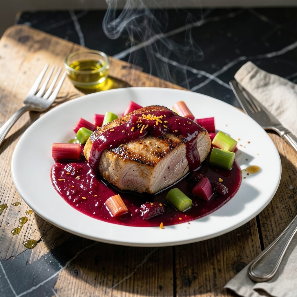 Rhubarb Sauce Recipe for Pork: Tangy-Sweet Pairing for Grilled Chops