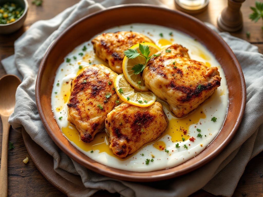 Emirati Chicken Recipe: Spiced Yogurt Marinated Bites with Charred Crisp