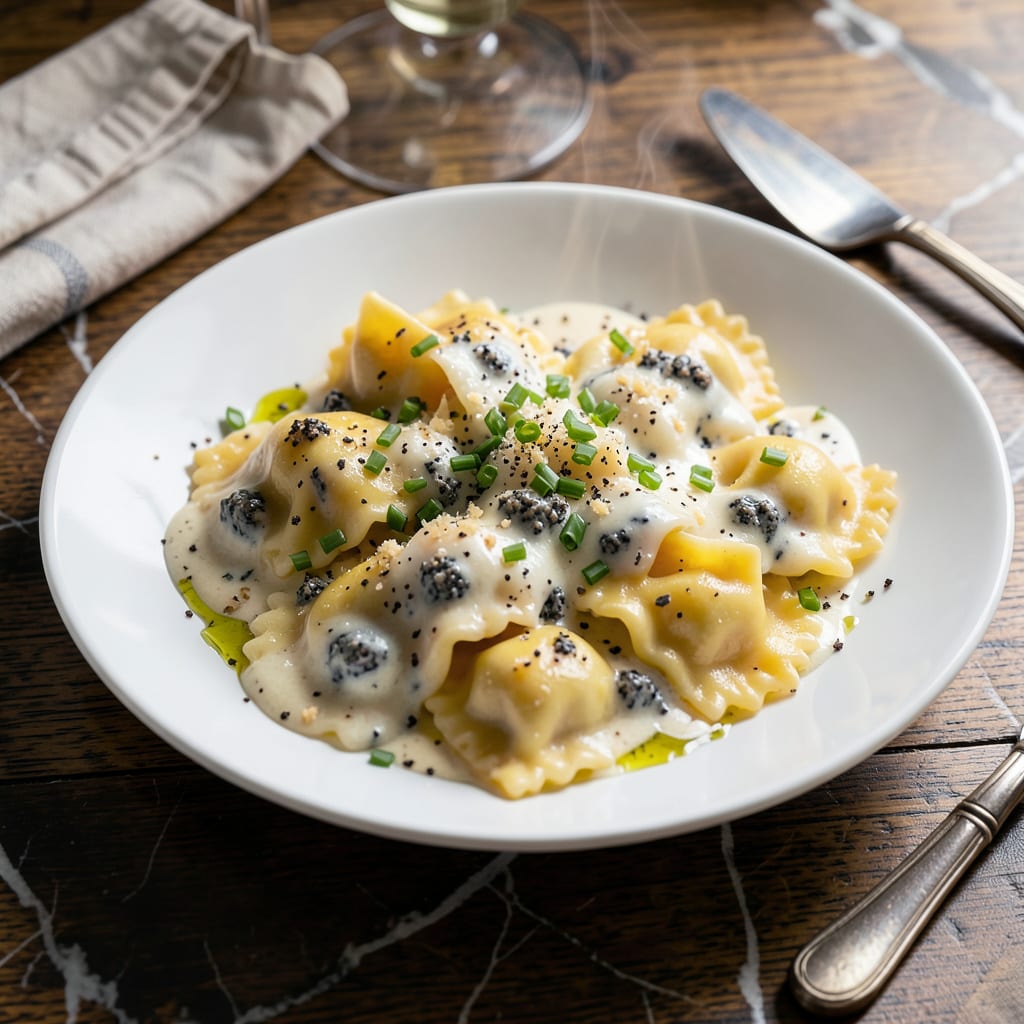 4 Cheese Ravioli Sauce Recipe: Velvety Blend for Perfect Pasta illustration with key details