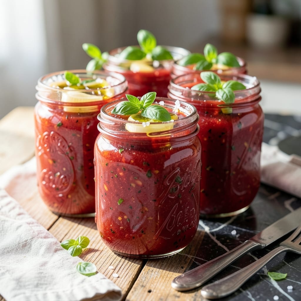 Tomato Sauce Jarring Recipe: Bright San Marzano Essence for Year-Round Use