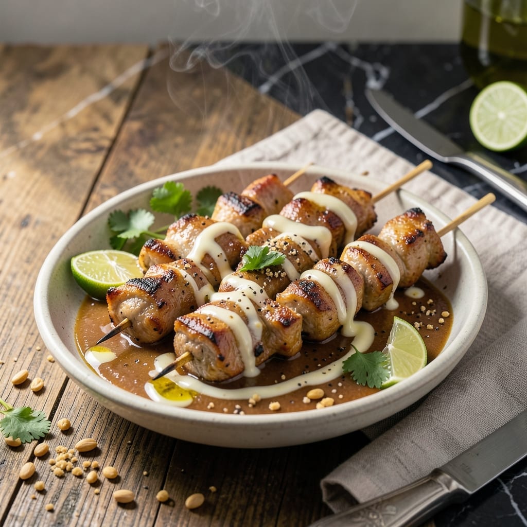 Pork Satay Sauce Recipe: Peanut-Infused Thai Flavor for Grilling Pork Satay Sauce Recipe: Peanut-Infused Thai Flavor for Grilling
