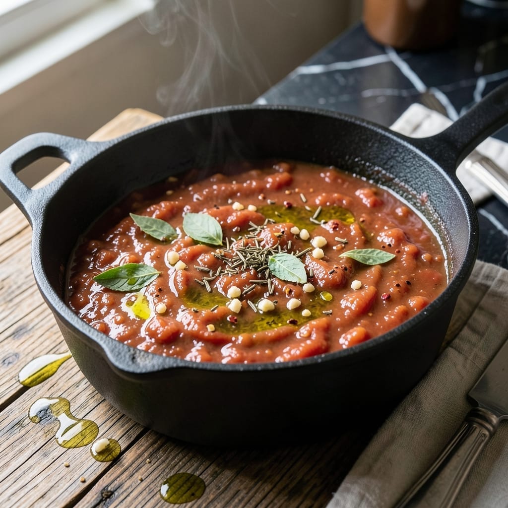 Garlic Tomato Sauce Recipe: Rich and Velvety Base for Pasta